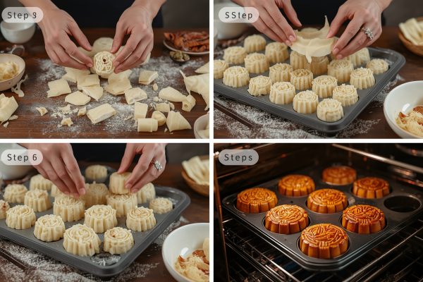 cách làm bánh trung thu nhân đậu xanh hạt sen tại nhà