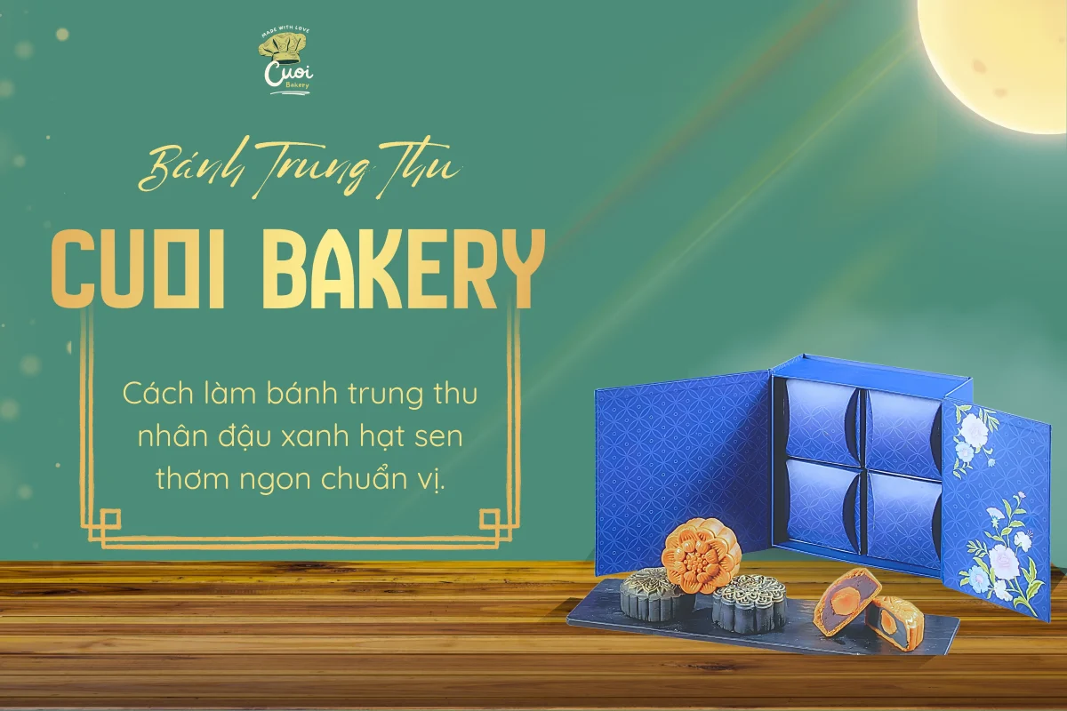 bánh trung thu đậu xanh nhân hạt sen