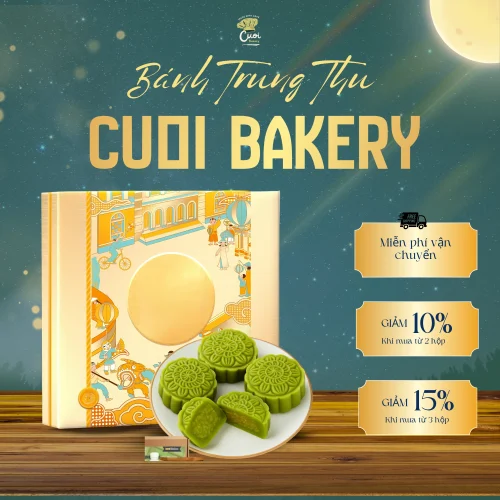 Bánh Trung Thu Dẻo Nhân Cốm Dừa