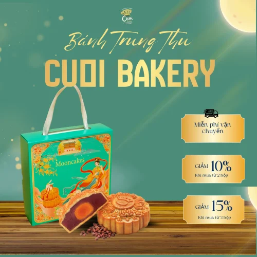 Bánh trung thu healthy vị đậu đỏ