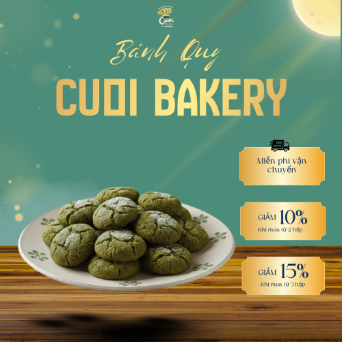 bánh quy matcha