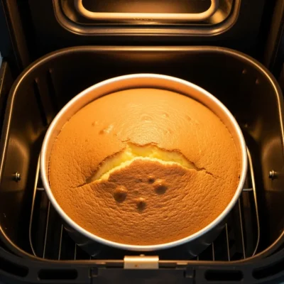 Nướng bánh theo cách làm bánh gato bằng nồi chiên không dầu